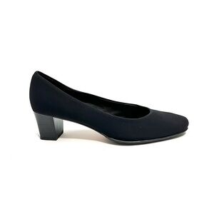 ELIOT ZED | Vintage 1990s black nylon fabric low rise workwear pumps